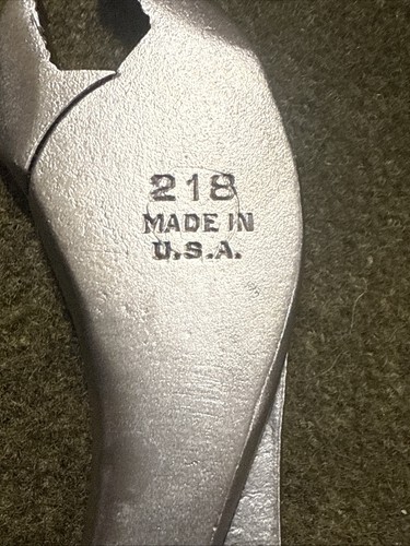 Vintage PLOMB Tools Akku-Zange mit geprägten Griffen 218 USA 🇺🇸 - Bild 3 von 12