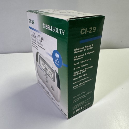 Bellsouth Caller ID with Call Waiting CI-29 Caller ID Name & Numbers Brand New - Zdjęcie 2 z 7