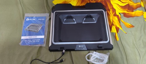 Klim Mistral Gaming Laptop Cooling Pad, Turbo-Fan 4500 RPM Cooler Fits 14"-17" - 第 2/5 張圖片