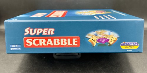 Super Scrabble Board Game Tinderbox Mattel Games 2006 200 Tiles Complete - Picture 4 of 18