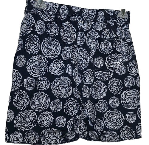 johnnie-O Bahama Swim Trunks Mens Med 35 x 7 Blue Floral Stretchy Water Shorts - Picture 6 of 8