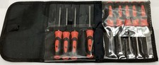 Snap On Tools 9pc RED Mini Screwdriver Pick Torx Set w/ Case PAK562420 Missing 3