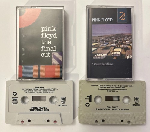 Pink Floyd Cassette Tape Lot The Final Cut & A Momentary Lapse Of Reason - Picture 2 of 13