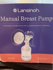 Lansinoh Manual Breast Pump with 2-Phase Technology. Brand New. Open Box