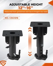 For Camper RV Trailer 12"-17" Fifth (5th) Wheel to Gooseneck Adapter Hitch