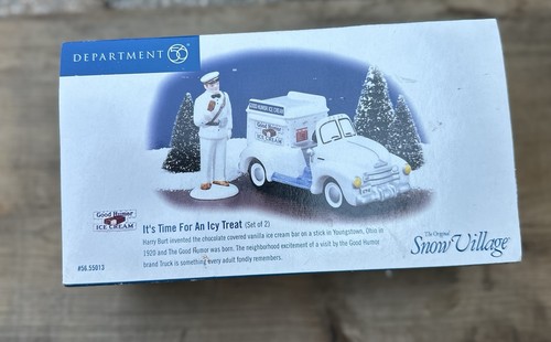 Department 56 Snow Village It's Time For An Icy Treat Good Humor Accessory