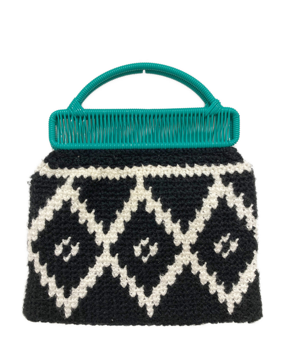 MARNI Crochet Frame Market Bag black x green | eBay MARNI Crochet Frame Market Bag black x green | eBay