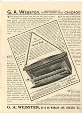 G A Webster Manufacturer of Artistic Leather Goods Brochure Chicago IL