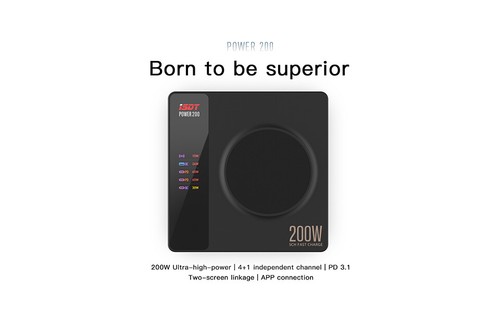 ISDT POWER 200 AC100~240V 200W Wireless Charging APP Connection For Iphone 13 - Picture 2 of 4