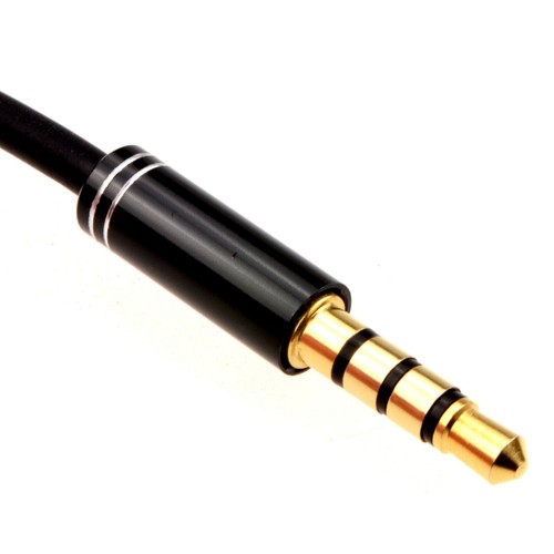 PRO 4 Pol 3,5mm Klinkenstecker Männlich Audio Kabel TPE Gummi Leitung Gold 2m - Bild 12 von 24