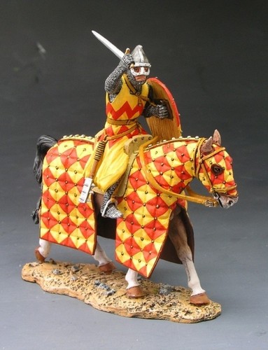 MK048 Attacking Crusader with Sword Mounted by King and Country (RETIRED)