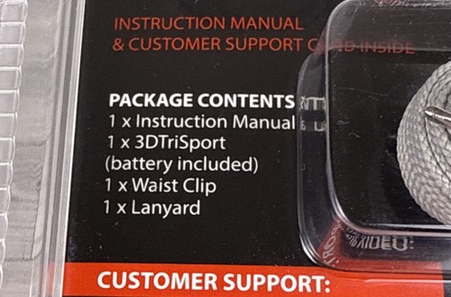 Genuine Realalt 3D TriSport 3D Pedometer Blue With Clip & Lanyard New In Package - Picture 7 of 7
