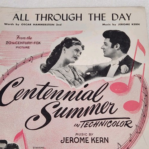 All Through The Day, Oscar Hammerstein 2nd ~ Jerome Kern, Vintage Noten 1946 - Bild 2 von 9