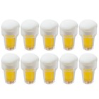  10pcs Doll House Miniature Beer Mugs Models Small Beer Mug Decoration DIY Charm