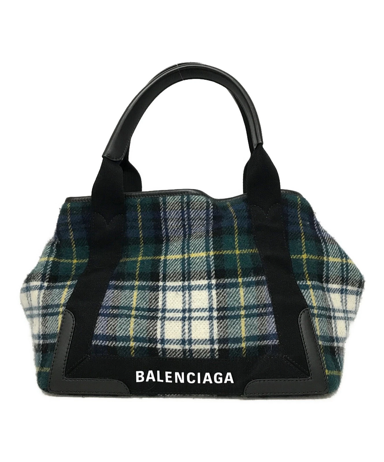 Balenciaga — Balenciaga Cabas 339933 3260 Y 002123 Navy Tote Bag #TFB6538