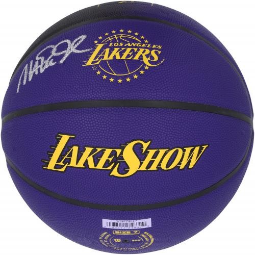 Magic Johnson Lakers Signed Wilson 2024-25 City Edition Collector's Basketball - Picture 4 of 4