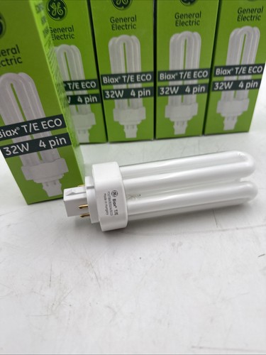 5 GE 97630 F32TBX/830/A/ECO 32W T4 Triple Tube CFL 4pin GX24q-3 3000k Warm White - Picture 2 of 5