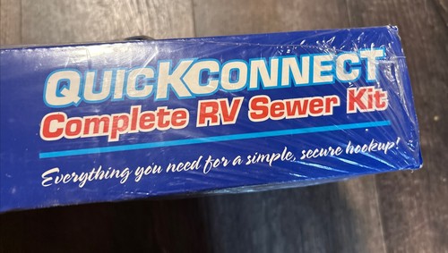 NEW Blue Quick Connect Complete RV SEWER KIT. 10’ With Pushover Quick Connect - Imagen 3 de 8