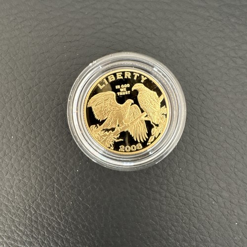 $5 Gold Coin Proof 2008-W Bald Eagle Commemorative w/ Box & NO COA 90% Gold - Picture 1 of 5