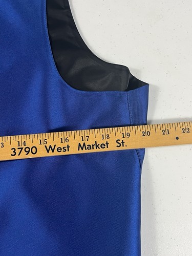 NEW Michael Kors Tuxedo Prom Dress Suit Vest Mens M royal blue polyester - Picture 4 of 6