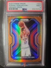 Aleksej Pokusevski 2020 Panini Prizm Orange Prizm RC /49 PSA 9 Color Match