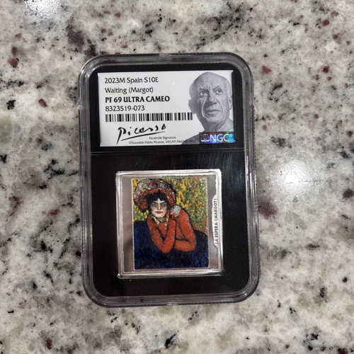 2023M Spain S10E Waiting MARGOT Picasso NGC PF69 Ultra Cameo LA ESPERA 10 Euro