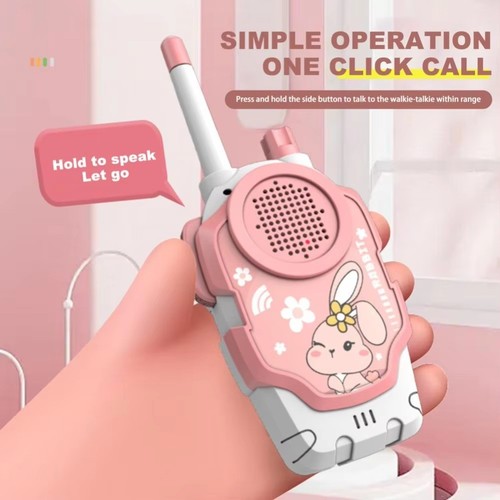 2Pcs Wireless Mini Handheld Walkie Talkie Children
