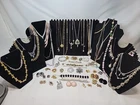 Huge Bulk Lot Vintage Rhinestone Costume Jewelry Many Some Signed Trifari Monet