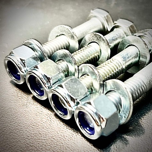 M12 Hex Bolt Nyloc Washers High Tensile BZP Under 90mm - Picture 21 of 105