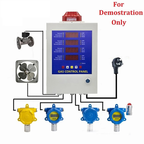 CL2 Chlorine Fixed Gas Detector with Display Alarm Industrial Monitor 0-20PPM - Picture 4 of 10