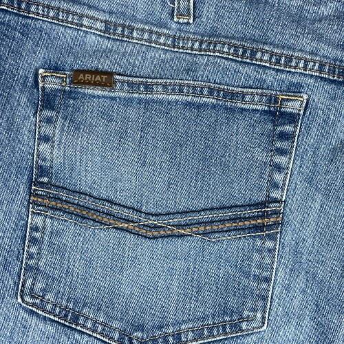 Jeans Ariat Legacy Hombres 42x32 M2 Corte Bota Relajado Brandon Azul Vaquero Western - Imagen 11 de 17