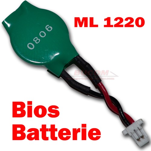 Batterie BIOS ASUS EEE PC 1101HA 1005HA CMOS Battery ML1220 3V avec câble - Photo 1/1