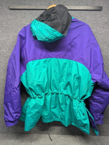 Chaqueta Parka De Colección Años 90 Woolrich Para Hombres X-Grande Deletrear Bloque de Color Cremallera Completa Con Capucha - Imagen 2 de 7