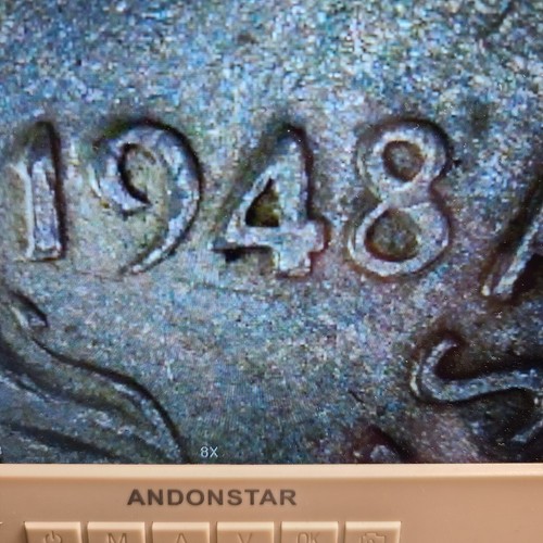 1948 DDR- Double Die Reverse Franklin Silver 50c Half Dollar U.S Coin - Picture 2 of 4