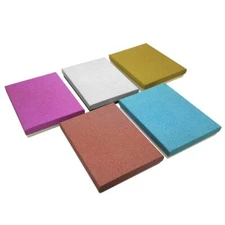 50 Multi Color Sparkling Cotton Filled Jewelry Necklace Gift Packaging Boxes