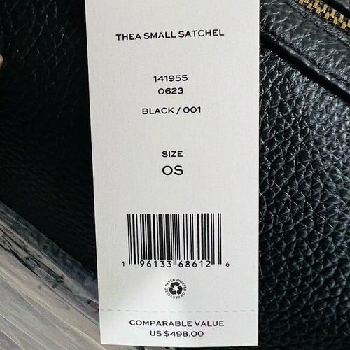 Tory Burch Thea Satchel Crossbody In Black - Picture 11 of 11