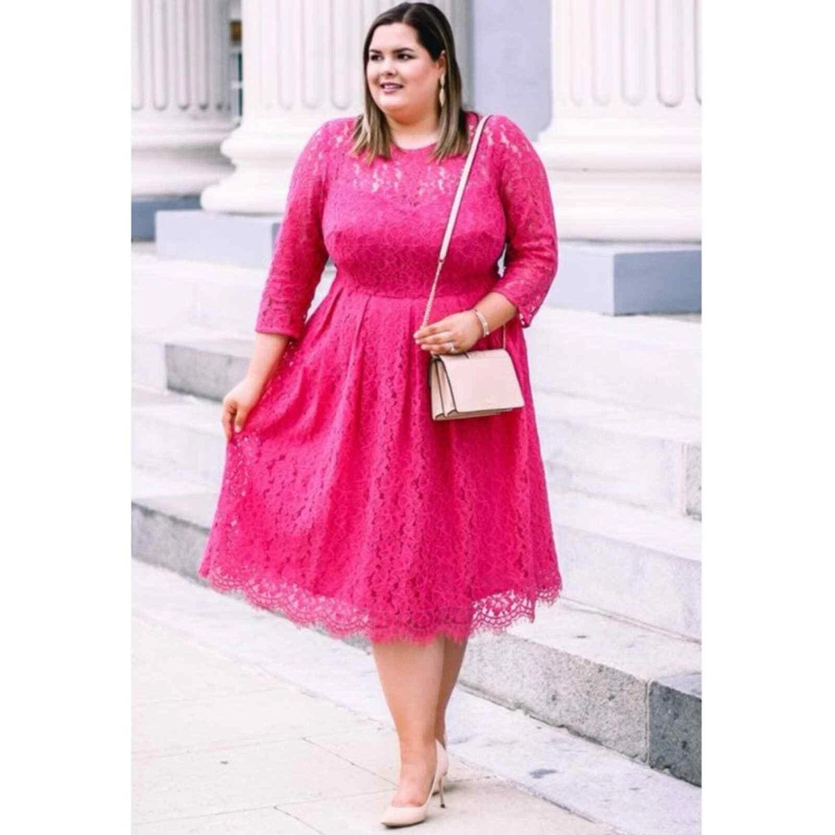 Eloquii 2025 pink dress