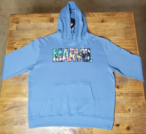 Marvel Brand Retro Avengers Character Logo Pullover Hoodie Sweatshirt Gr. XL - Bild 11 von 13