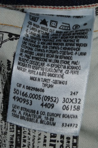 unworn vintage LEVIS 501 SPECIAL EDITION 1966 Jeans SIZE W30 L32 leg Selvedge - Picture 6 of 19