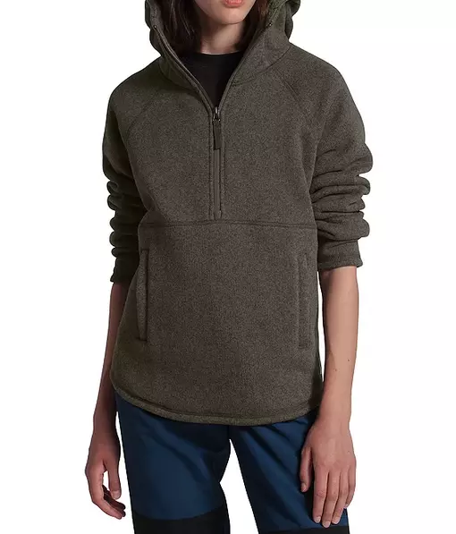 New Women s The North Face Crescent Pullover Top Fleece Zip Jacket Hoody