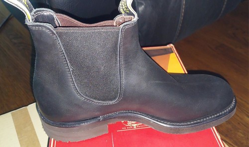R.M. Williams Men's Gardner Leather Chelsea Boots, Black, Size - 5.5 - Picture 8 of 12