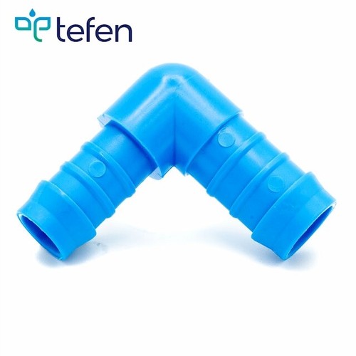 Tefen Hose Tube Fitting Connector - Reducing Elbow Hose Plastic Blue Pks 5/10/25 - Picture 1 of 7