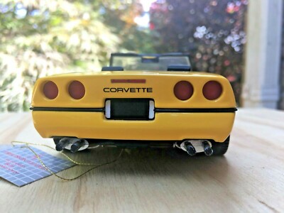 FRANKLIN MINT 1986 CHEVROLET YELLOW CORVETTE CONVERTIBLE 1