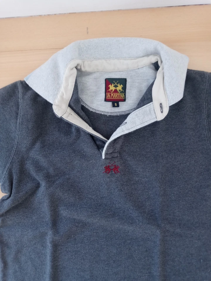 Хаки Jacadi мальчиков брюки размер 8 с поло верх, в отличном состоянии - Изображение 3 из 4