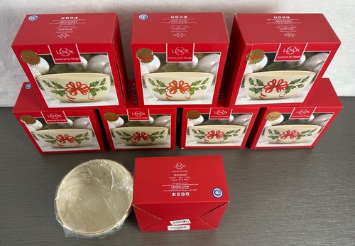 Lot of 8 Lenox Holiday Small Bowl Brand New With Box - Picture 9 of 9