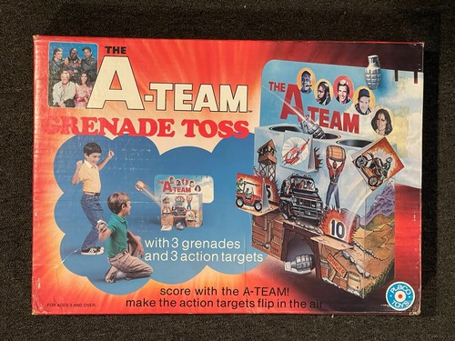 The A-Team Grenade Toss Game Placo Toys 1983 In Box Unpunched Vintage