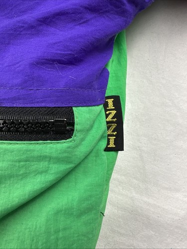 Vintage IZZI Neon Multicolor Puffer Ski Jacket Go Extreme Womens Size Large 80’s - Picture 7 of 14