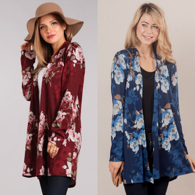 floral cardigan sweaters