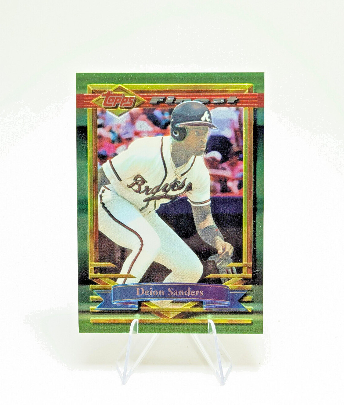 1994 Topps Finest #22 Deion Sanders Refractor - Preproduction