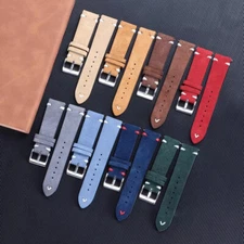Fashion Suede Leather Watch Band Replacement Strap Wristband 18mm 20mm 22mm